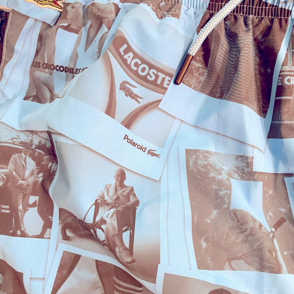 Lacoste Mens Medium - Polaroid Collab Track Pant.